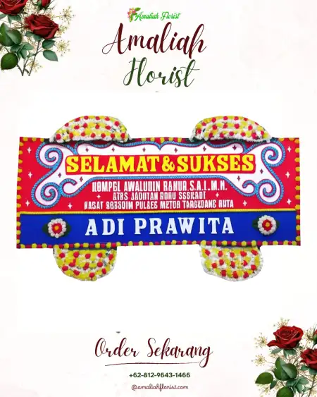 Papan Bunga Ucapan Selamat Harapanmulya